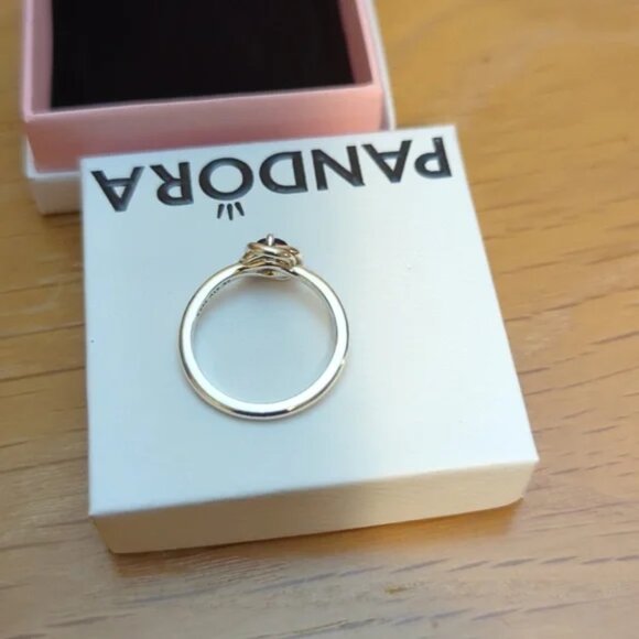 Pandora Sterling Silver February Ring Size 6 Brand New - Picture 4 of 8
